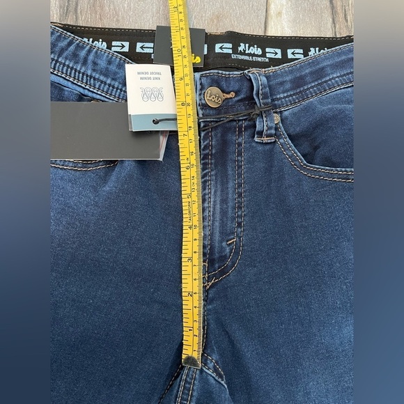 Lois Peter 28/34 Slim 1660 Mid-low Waist Tapered Leg Jeans Denim Blue - Picture 13 of 16